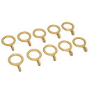 HEIAN SHINDO つっぱり棒用カーテンリング ブラウン 内径19mm 1セット10個入り RB-19 平安伸銅工業