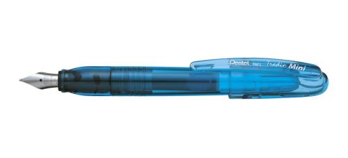 Pentel Tradio Mini Stylo plume Bleu effaçable Corps bleu transparent