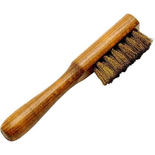 [コロンブス] スエード用 汚れ・ホコリ落とし 真鍮ブラシ ドイツ製 天然木材使用 ブラウン Free Size
