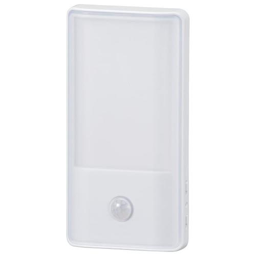 オーム(OHM) 電機 LEDナイトライト 明暗人感センサー式 電球色 フットライト 足元灯 コンセントタイプ ..