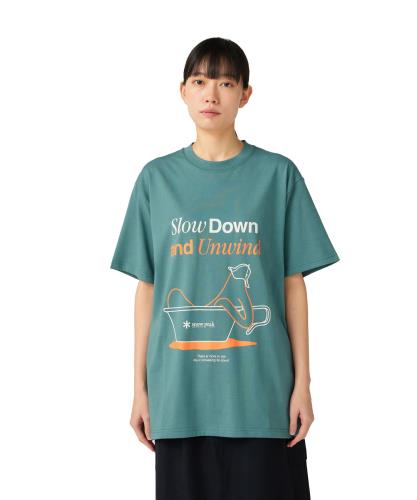 [スノーピーク] Relaxation T-Shirt TS-25AU005 Tシャツ 半袖 ショートスリーブ ティーシャツ メンズ レディース LIGHT GREEN L