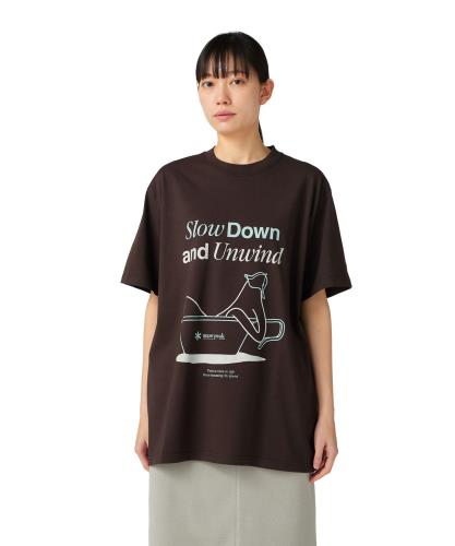 [スノーピーク] Relaxation T-Shirt TS-25AU005 Tシャツ 半袖 ショートスリーブ ティーシャツ メンズ レディース DARK BROWN XL