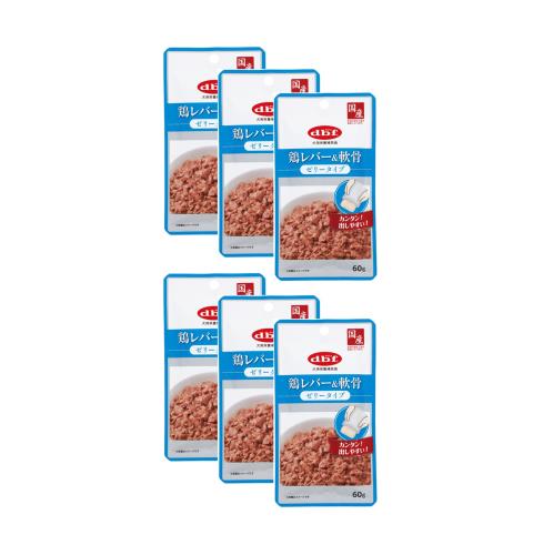 デビフ 鶏レバー軟骨 ゼリータイプ 60g×6個 (まとめ買い)