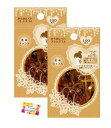 目立たず絡みにくい! ヘアアレンジに最適です からみにくい!アレンジゴム 茶系ミックス 100本入 華やかなアレンジヘアの必需品 パーティー イベント ドレスアップ 発表会 毛量の少ないお子さんにも 2個セット