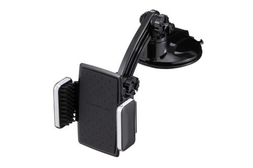 ナポレックス(Napolex) 車用車載ホルダー 簡単取付 スマートフォンホルダー3D吸盤L 大型スマホ対応(最大幅90mm) 360度調整可 伸縮アームで視野角自在 粘着シート/強力ゲルパッド吸盤付(脱落防止設計) Fizz-983