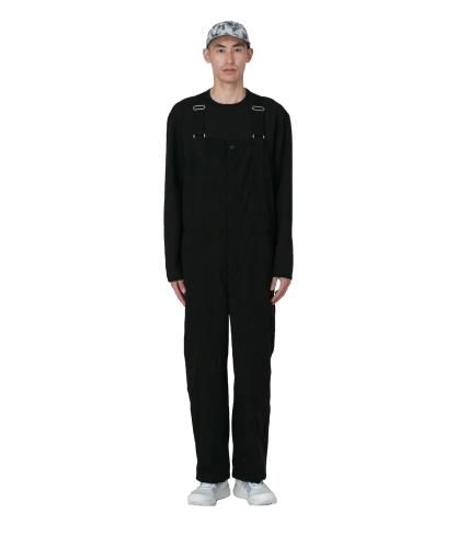 楽天Fleume[スノーピーク] TAKIBI Light Ripstop Overalls size XS BLACK AL-25SU101フェス キャンプ アウトドア