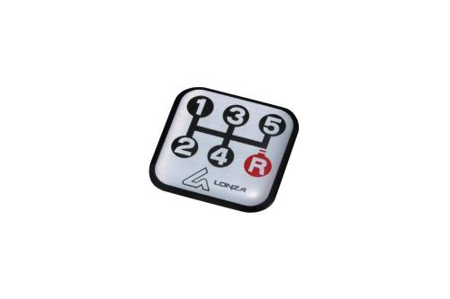 ナポレックス(Napolex) LONZA 5速MT専用シフトパターンバッヂ 車検対応 粘着シート取付 カー用品 LZー01