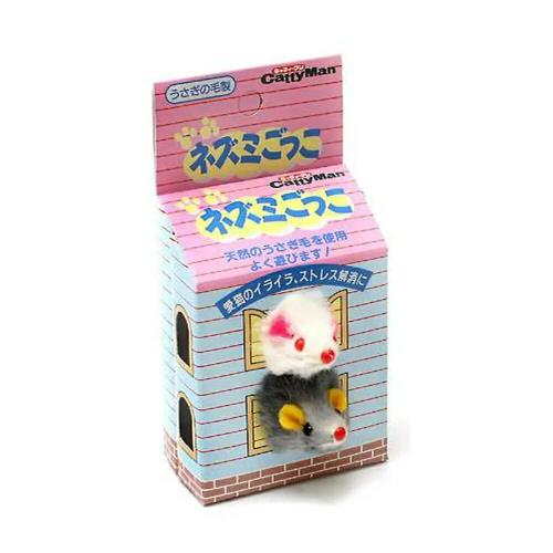 キャティーマン ネズミごっこ（2匹）入 2箱セット（計4匹） 猫 猫用おもちゃ ねずみ ドギーマン