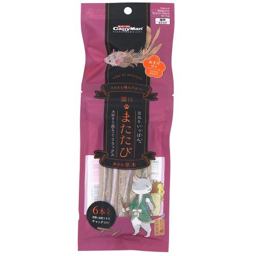 キャティーマン 猫用おやつ 猫にまたたび 無添加原木 6本入