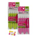 狭いすき間もラクラクお掃除! ちぎって使うすきま用ブラシ 手の届かない細かい汚れに! トイレ 洗面台 台所に 使い捨てで衛生的 多目的に使えます 2色アソート 約12cm 5本入 2個セット