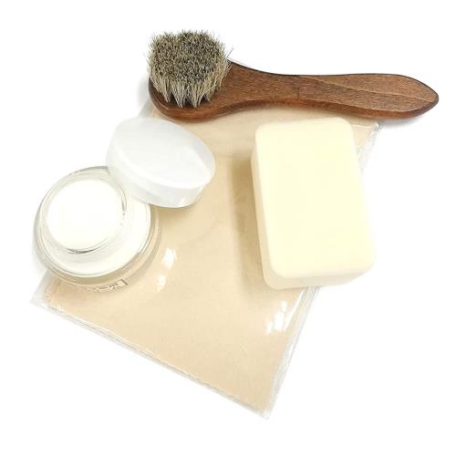 [コロンブス] レザーケアキット ヌメ革専用 レザーケア 4点セット (ヌメ革専用クリーム＋テレンプ＋ス..