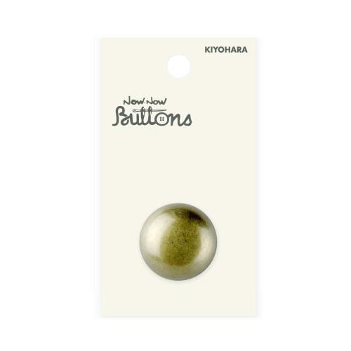 KIYOHARA ナウナウボタン メタル調ボタン 天丸 足つき 1個入り 直径25mm AG NWN3073