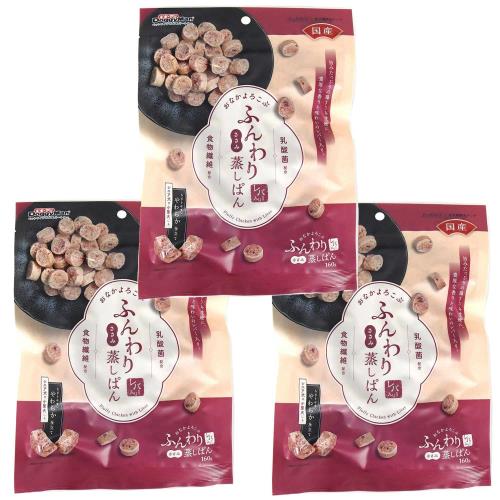 ドギーマン おなかよろこぶ ふんわりささみ蒸しぱん レバー入り 160g×3袋 犬用