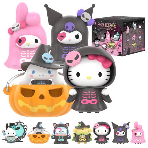 TOP TOY サンリオ(SANRIO) キャラクターズ ハロウィン・トリック・ナイト シリーズ1ピースガチャガチャ ブラインドボックス フィギュア ソフビ PVC プレゼント 誕生日 ギフト キティ クロミ シナモロール マイメロ キャラクター コレクター向け