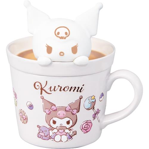サンリオ (sanrio) 「 ラテアート クロミ 」 立体 蓋付き マグカップ 約230ml 約12×13cm キャラクターズ 食器 グッズ 雑貨 パープル san4551-4