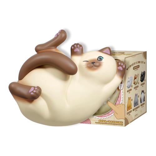 52TOYS BLINDBOX 「MeowStery Sound」シリーズ ブラインドボックス フィギュア 音声おもちゃ 効果音付き ガチャガチャ コレクション 塗装済み コレクター・誕生日・クリスマスのギフトに最適 8cm (一個入り)