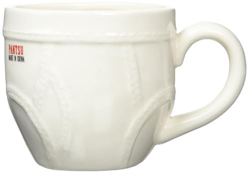 サンアート おもしろ食器 「 ブリーフ 」 マグカップ 240ml 白 SAN2634-1