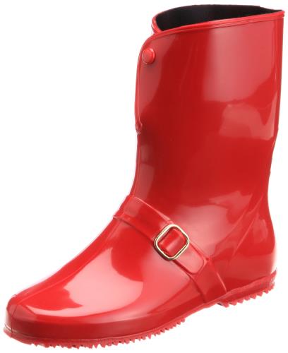 [アキレス] レインブーツ 長靴 作業靴 レインシューズ 日本製 E レディース RLB 4000 レッド 24.5 cm E