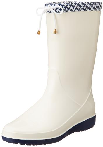 [アキレス] レインブーツ 長靴 作業靴 レインシューズ 日本製 2E レディース OAB 0140 アイボリー 24.5 cm