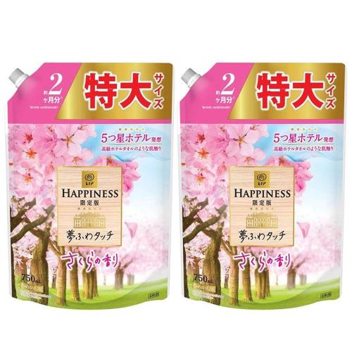 まとめ買いレノアハピネス 夢ふわタッチ さくらの香り 詰め替え 特大 750mL 2個セット まとめ買いレノアハピネス 夢ふわタッチ さくらの香り 詰め替え 特大 750mL 2個セット