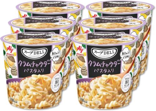 味の素 スープDELI クラムチャウダー パスタ入り 容器入 6個セット スープデリ 野菜スープ 即席スープ 備蓄