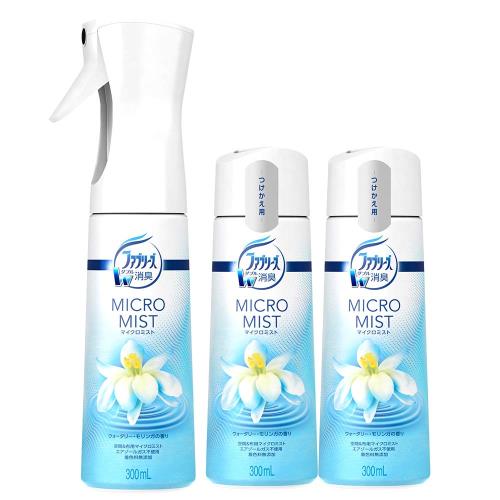 まとめ買いファブリーズ マイクロミスト 消臭スプレー 空気用 ウォータリー・モリンガ 本体 300mL+つけかえ用 300mL×2個 まとめ買いファブリーズ マイクロミスト 消臭スプレー 空気用 ウォータリー・モリンガ 本体 300mL+つけかえ用 300mL×2個