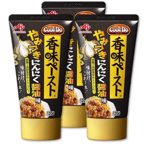 味の素 Cook Do クックドゥ 香味ペースト やみつきにんにく醤油味 120gチューブ×3本 中華だし 本格中華 味の素 Cook Do クックドゥ 香味ペースト やみつきにんにく醤油味 120gチューブ×3本 中華だし 本格中華