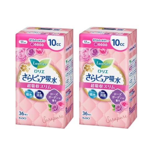 ロリエ さらピュア 吸水 ローズガーデンの香り 超吸収スリム 10cc 17cm 36枚×2個セット おりもの&水分ケアに (10cc) ロリエ さらピュア 吸水 ローズガーデンの香り 超吸収スリム 10cc 17cm 36枚×2個セット おりもの&水分ケアに (10cc)