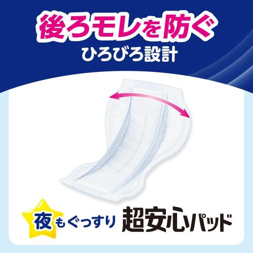 ケース販売リリーフ テープ式おむつ用パッド 夜もぐっすり超安心8回分 120枚 (30枚×4パック)