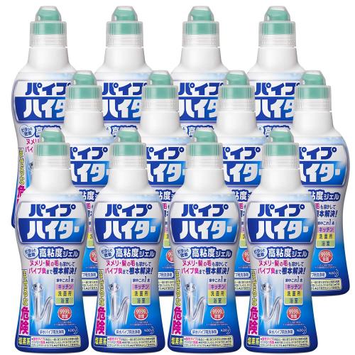 ケース販売パイプハイター 排水口・パイプクリーナー 高粘度ジェル 500ml×12個