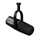 SHURE シュア MV7i ダイナミックマイクロホン オーディオインターフェース ブラック MV7I-J : 2チャンネル対応 最大60dB+ ゲイン 出力 ...