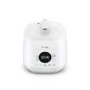 オンライン ティファール 電気圧力鍋 2.3L 1人~2人用 時短 自動調理 1台10役 圧力/無水/煮る/蒸す/炊飯/炒め ミニサイズ 「ラクラ・クッカー ミニ」 一人暮らし レシピブック付き ホワイト CY3401JP