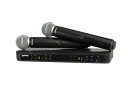 SHURE シュア ワイヤレスマイクシステム BLX288/B58 : BLX2/BETA58Aハンドヘルド型ダイナミックマイク 2本 BLX88受信機 デュア...