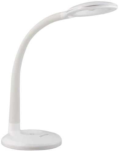 GENTOS(ジェントス) LEDデスクライト 目にやさしい 卓上 スタンドライト 520ルーメン ルミリオン ホワイト DK-R255WH