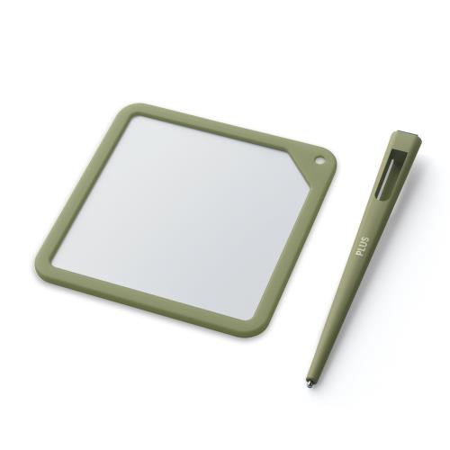 プラス メモパッド ノート メモ帳 繰り返し エコ文具 ペーパーレス ビジネス カイテ Kaiteメモ 90 × 90 ​ オリーブグリーン​ 25年版KM-0909A-GR​ 538-254​