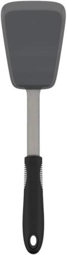 OXO オクソー フライ返し 高耐熱 薄いステンレスをシリコンコーティング 適度な柔軟性 シリコン ターナー ブラック セサミ 食洗器 対応