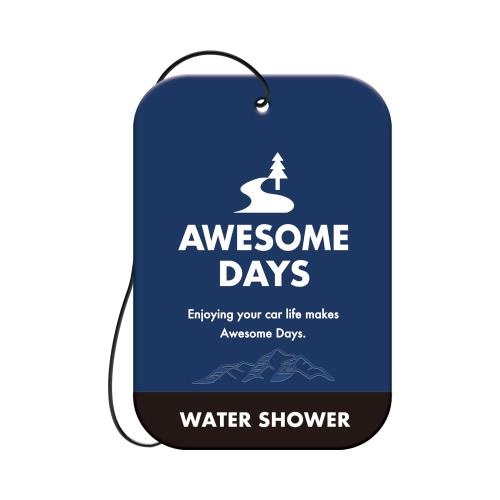 晴香堂(HARUKADO) カーオール 車用 芳香剤 オーサムデイズ プレート 3個パック ウォーターシャワー 9gx3個 3562