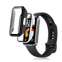 2個セットFor HUAWEI Band 10/Band 10 Aluminum Edition ケース カバー Huawei スマートウォッチ 10 保護ケース Kluso 高級素材 一体型カバー キズ防止 軽量 全面保護 二重構造 超薄型 装着簡単 耐衝撃 指紋防止 HUAWEI Band10 用 保護 ケース (ブラック+クリア)
