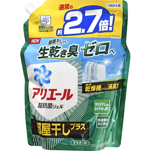 アリエール 超抗菌ジェル 部屋干しプラス 超ジャンボ 詰め替え 1.16kg アリエール 超抗菌ジェル 部屋干しプラス 超ジャンボ 詰め替え 1.16kg