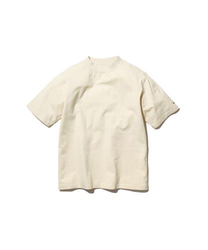 [スノーピーク] Tシャツ Recycled Cotton Mockneck T-Shirt size L OATMEAL TS-25SU403フェス キャンプ..
