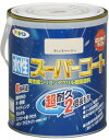 アサヒペン 塗料 ペンキ 水性スーパーコート 1.6L ティントベージュ 水性 多用途 ツヤあり 1回塗り 超耐久 ロングライフペイント 特殊フッ素樹脂配合 サ...