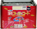 アサヒペン 塗料 ペンキ 油性スーパーコート 5L アイボリー 油性 多用途 ツヤあり 1回塗り 超耐久 ロングライフペイント サビドメ剤配合 紫外線劣化防止剤...