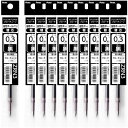 ぺんてる ボールペン 替え芯 フローチューン 0.3mm 黒 10本 XZRN3-A