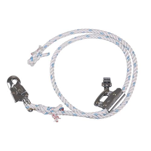 [藤井電工] 新規格 柱上作業用 柱上安全帯用ロープ D種 ロープ長さ 2100mm WP-63D-527 ワークポジショニング用器具 日本製 安全帯 ツヨロン TSUYORON