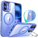 デザイン受賞シリーズ!ESR iPhone 16 Plus ケース MagSafe 対応 カメラコントロール 隠しスタンド 多角度調整 iphone16plus ケース ワイヤレス充電対応 米軍MIL規格 耐衝撃 iphone16プラス ケース いphone16plusケース 傷防止 軽量 スマホケース Classicシリーズ ブルー