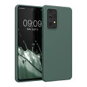 kwmobile スマホケース Samsung Galaxy A53 5G対応 ケース - 耐衝撃 滑り止め ソフト TPU シリコン - スモーキーブルーグリーン