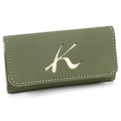 [キタムラ] キーケース 天然素材独特の風合い PH0340 レディース カーキ／アイボリーステッチ [緑] 33915 One Size