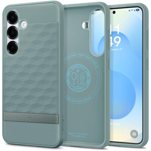 Spigen Galaxy S25 ケース Magfit対応 耐久性 ソフト ほこりが付きにくい素材 ツートンカラー パララッ..