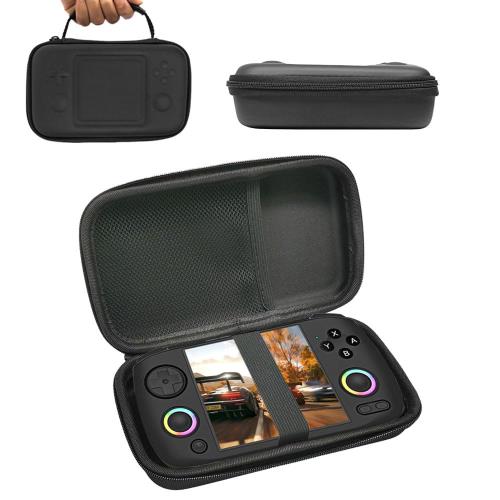 For Anbernic RG CubeXX ケース 保護カバー 収納バッグ [HVUYAL] 保護収納ケース 撥水性 全面保護 軽量 汚れ・衝撃に強い キャリングケース RG CubeXX ガジェット保管に適用 持ち運び便利(ブラック)