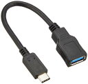エレコム USBケーブル Type C 変換ケーブル (USB A to USB C) USB3.1(Gen1)準拠 3A出力 最大5Gbps ブラック USB3-AFCM01BK